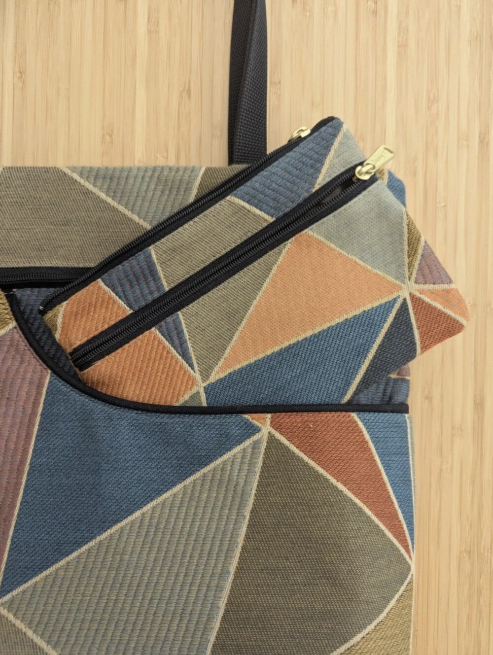 Museum style - Geometric Multicolor Tote Bag or laptop bag